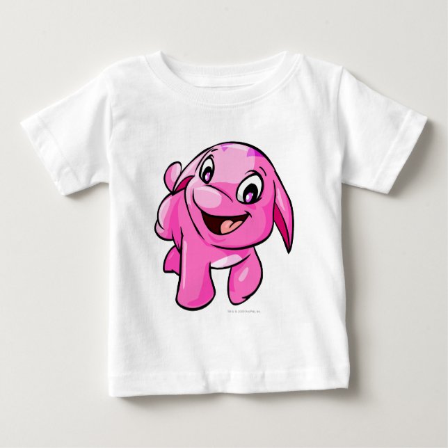 Camiseta Para Bebê Poogle Pink (Frente)