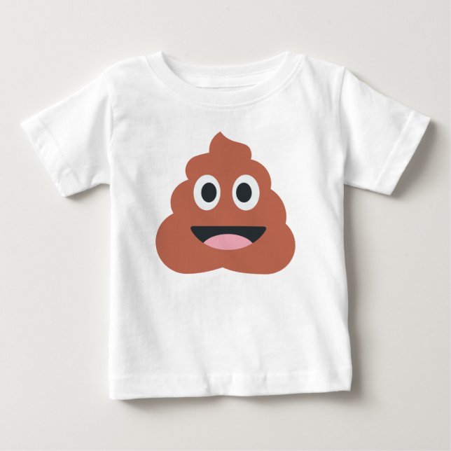 Camiseta Para Bebê Pooh emoji (Frente)