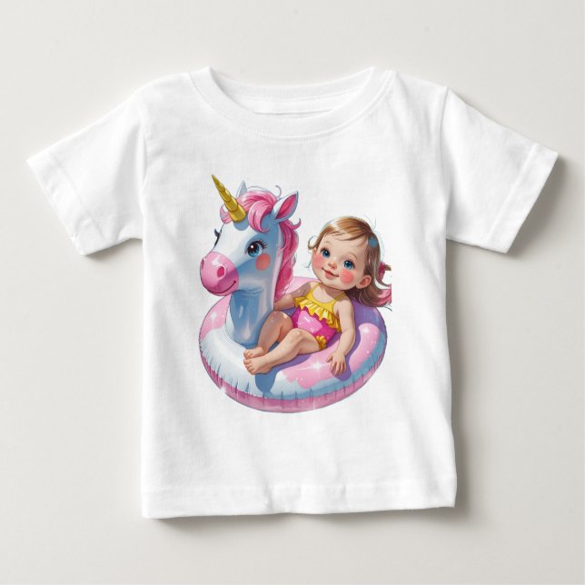 Camiseta Para Bebê Pool Days (Frente)