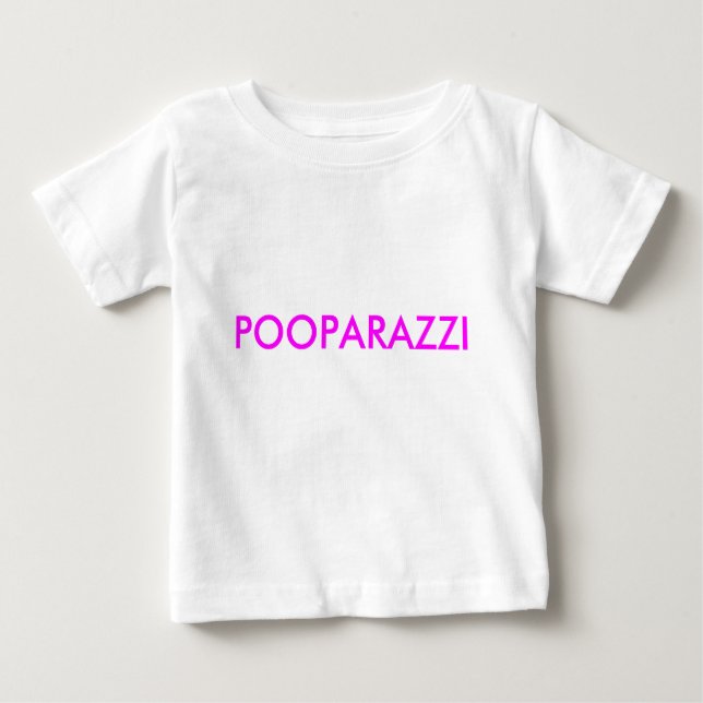 CAMISETA PARA BEBÊ POOPARAZZI (Frente)