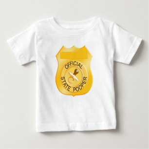 Camiseta Para Bebê Pooper Oficial do Estado