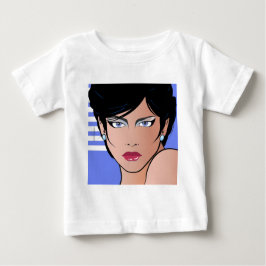 Camiseta Para Bebê Pop Art Girl - Bettina