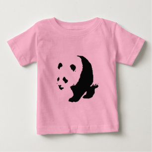 Camiseta Para Bebê Pop Art Panda