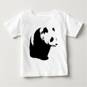 Camiseta Para Bebê Pop Art Panda
