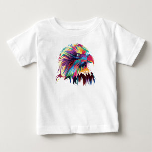 Camiseta Para Bebê Pop Prismático Geométrico Bald Head Art-43435