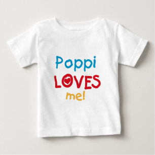 Camiseta Para Bebê Poppi me ama T-shirts e presentes