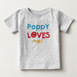 Camiseta Para Bebê Poppy me ama t-shirts e presentes