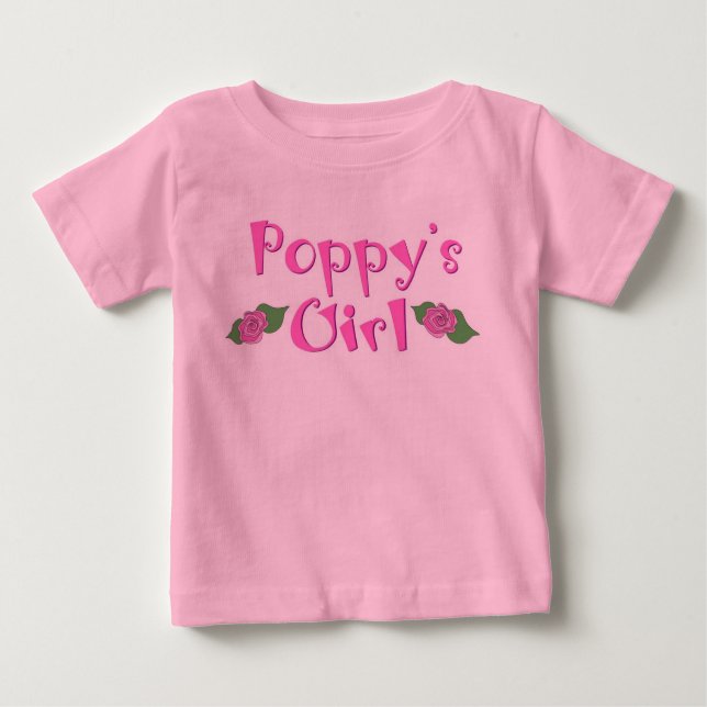 Camiseta Para Bebê Poppy's Girl (Frente)