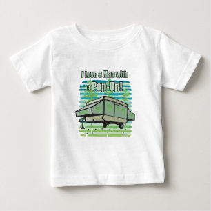 Camiseta Para Bebê PopUp de acampamento