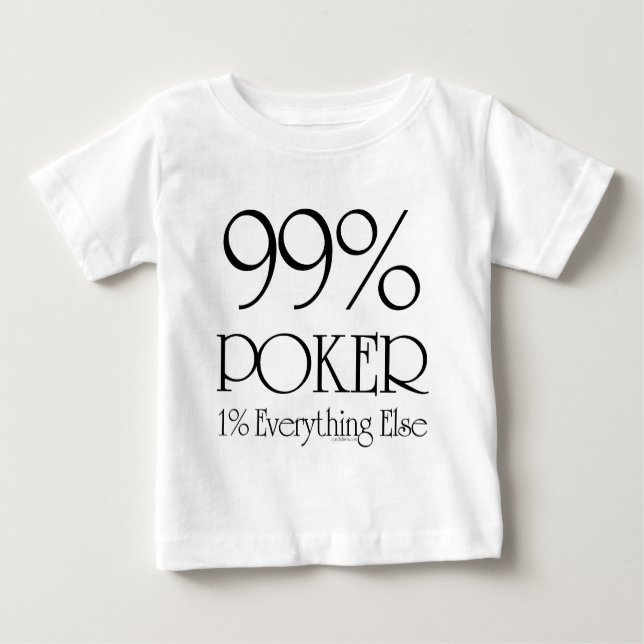 Camiseta Para Bebê Póquer de 99% (Frente)
