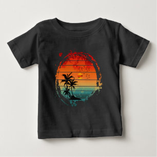 Camiseta Para Bebê pôr do sol