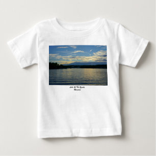 Camiseta Para Bebê Pôr do sol azul do Lago Ozarks