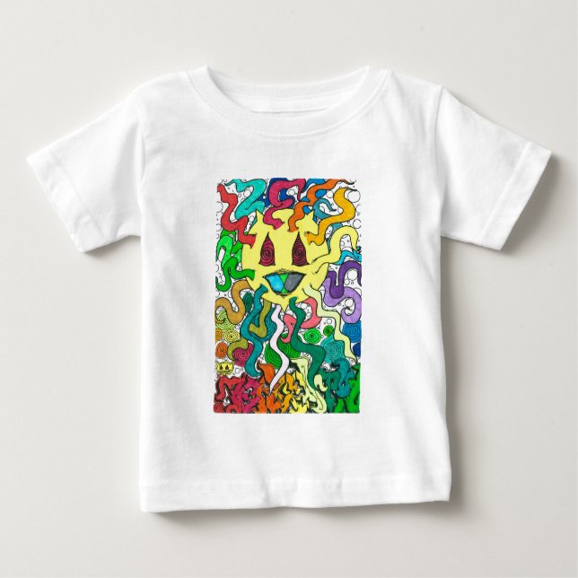 Camiseta Para Bebê Porcentum Sun - Percentual Designs (Frente)