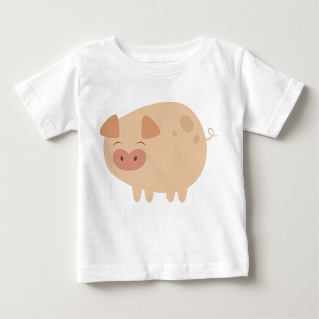 Camiseta Para Bebê Porco Cujo (Frente)