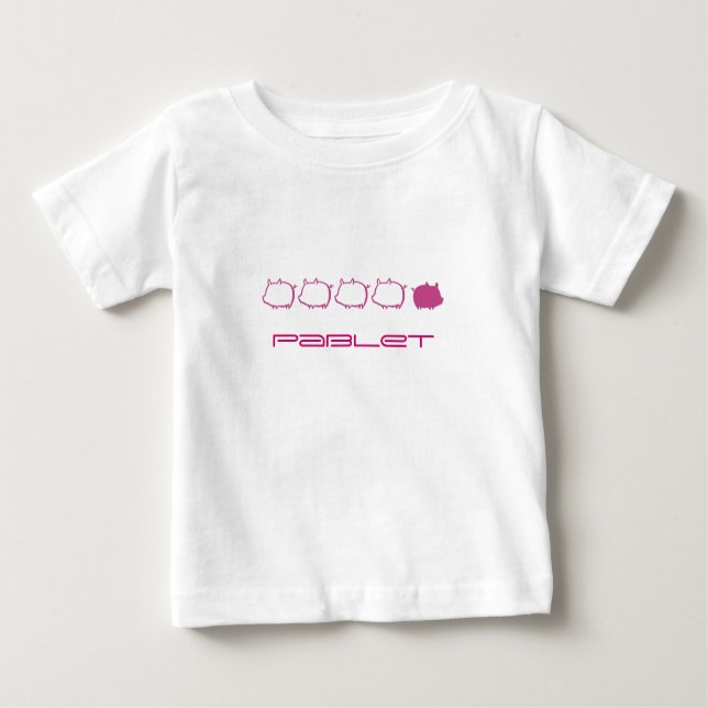 Camiseta Para Bebê Porcos legal (Frente)