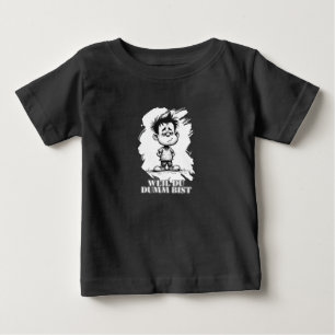 Camiseta Para Bebê Porque você é burro – Motivo de declaração irônica