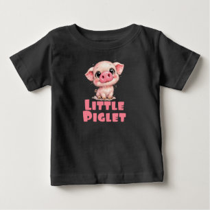 Camiseta Para Bebê Porquinho, Leitão Divertido Roupa Infantil