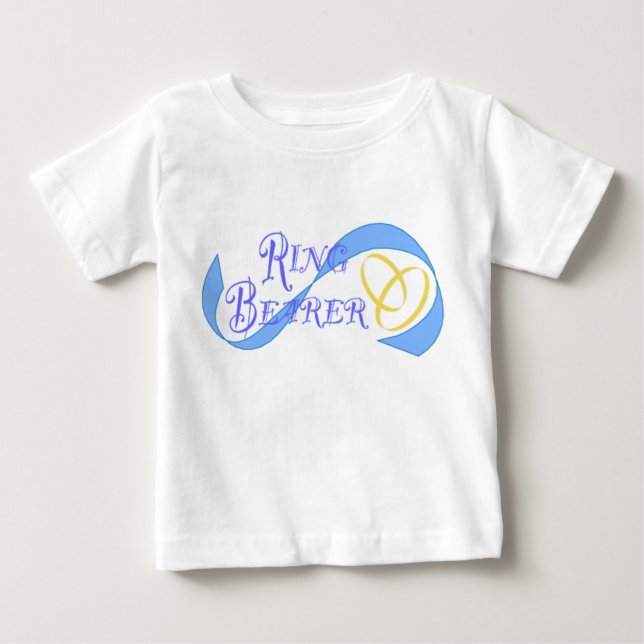 Camiseta Para Bebê porta-anéis (Frente)
