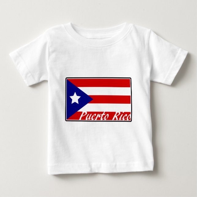 Camiseta Para Bebê Porto Rico (Frente)