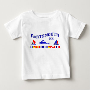Camiseta Para Bebê Portsmouth, NH