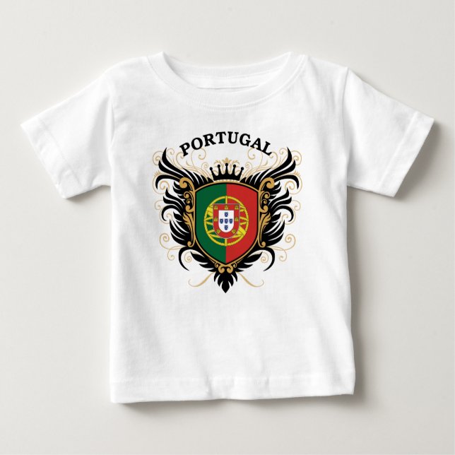 Camiseta Para Bebê Portugal (Frente)