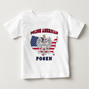Camiseta Para Bebê Posen Michigan Polonês
