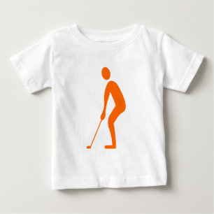 Camiseta Para Bebê Posição - Laranja