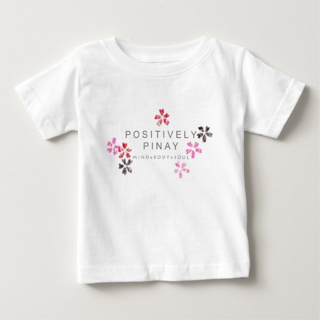 Camiseta Para Bebê Positivamente Pinay - personalizado (Frente)