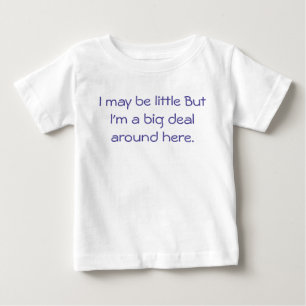 Camiseta Para Bebê Posso ser pequeno, mas sou um grande negócio por a