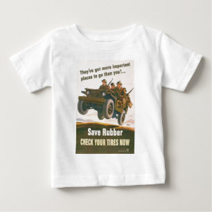 Camiseta Para Bebê Poster do jipe do vôo