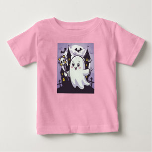 Camiseta Para Bebê Poster elegante e alegre com uma guinada