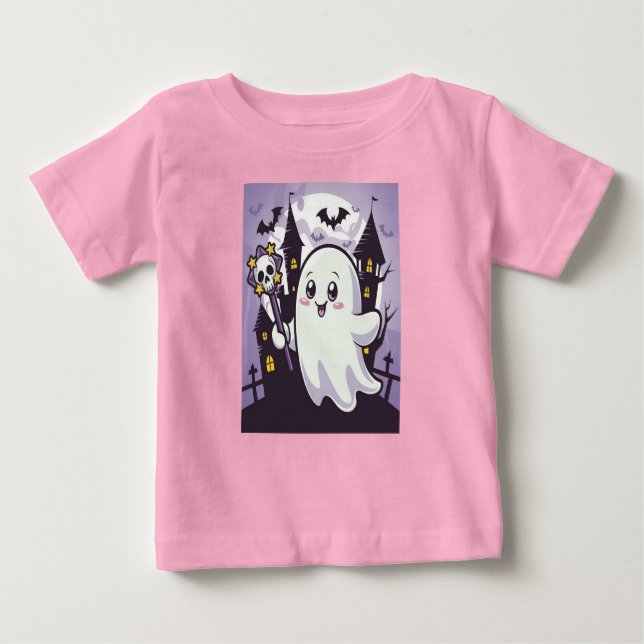 Camiseta Para Bebê Poster elegante e alegre com uma guinada (Frente)