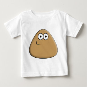 Camiseta Para Bebê Pou feliz