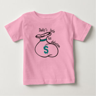 Camiseta Para Bebê Pouca dedução fiscal do pai