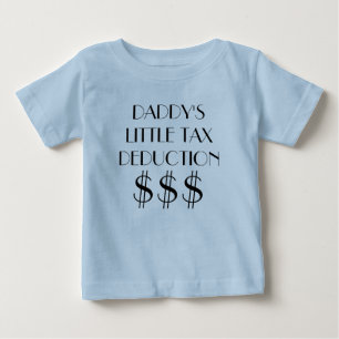 CAMISETA PARA BEBÊ POUCA DEDUÇÃO FISCAL DO PAI