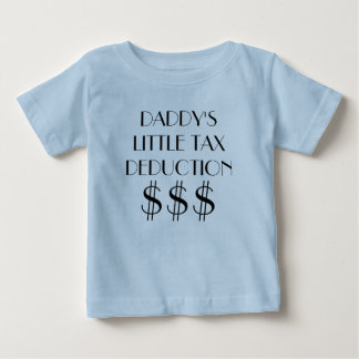 CAMISETA PARA BEBÊ POUCA DEDUÇÃO FISCAL DO PAI