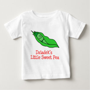 Camiseta Para Bebê Pouca ervilha doce de Dziadek