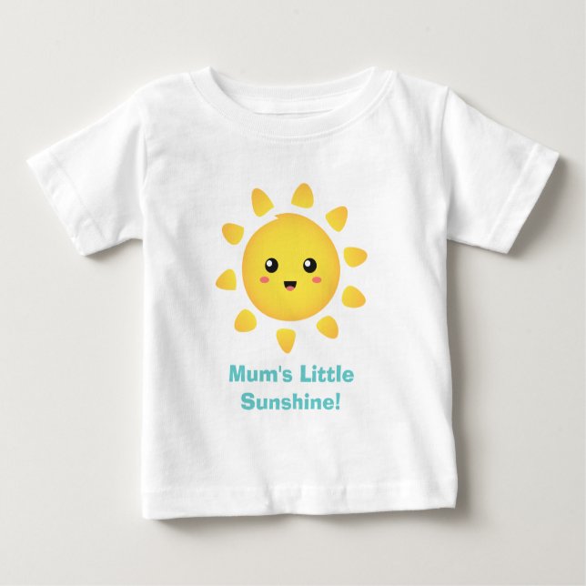 Camiseta Para Bebê Pouca luz do sol da mãe da felicidade (Frente)