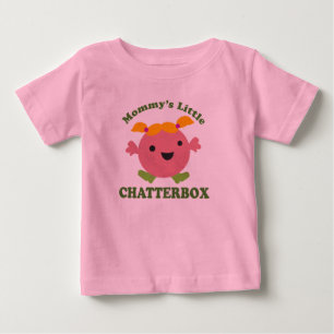 Camiseta Para Bebê Pouco Chatterbox da mamã