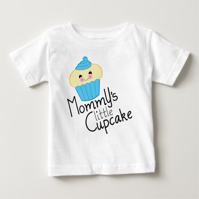 Camiseta Para Bebê Pouco CUPCAKE da MAMÃ (Frente)