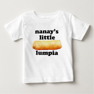 Camiseta Para Bebê Pouco Lumpia de Nanay