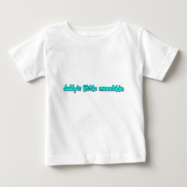 Camiseta Para Bebê pouco munchkin do pai (Frente)