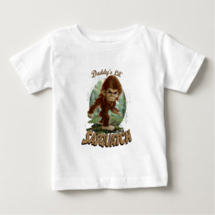 Camiseta Para Bebê Pouco Sasquatch do pai