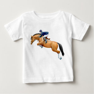 Camiseta Para Bebê Pouco t-shirt da criança do cavalo da ligação em