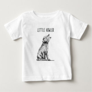 Camiseta Para Bebê Pouco t-shirt do bebê de Cub de lobo do Howler