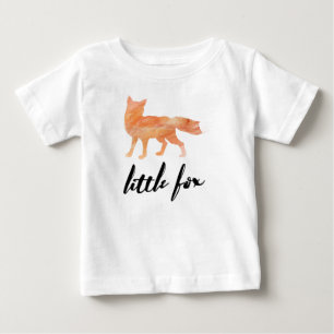 Camiseta Para Bebê Pouco Tshirt do basebol do bebê do Fox
