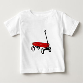 Camiseta Para Bebê Pouco vagão vermelho