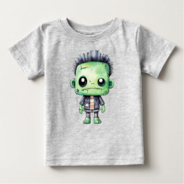 Camiseta Para Bebê Pouty Frankenstein