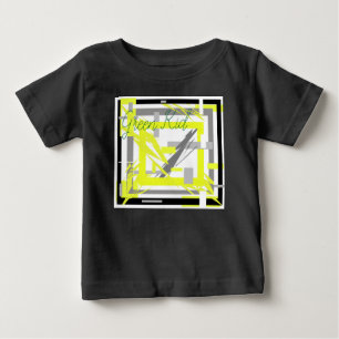 Camiseta Para Bebê Power Energy Abstrato Art
