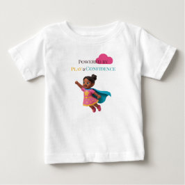 Camiseta Para Bebê Powered by Play & Confidence